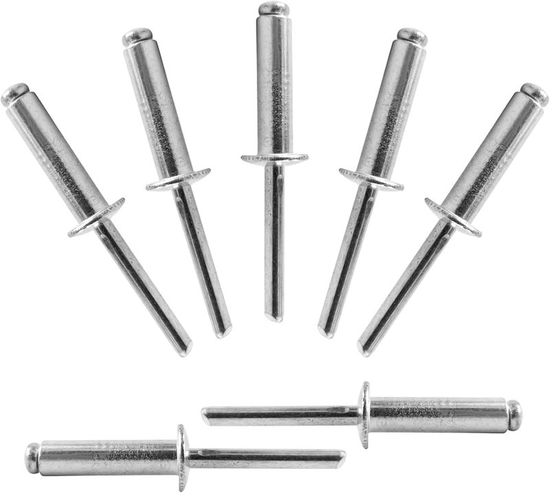 ALLCLEAN 60 Pcs 1/4" x 1" Aluminum Blind Rivets,6.4 x 25mm Pop Rivets,Aluminum Grip and Steel Mandrel - Image 1